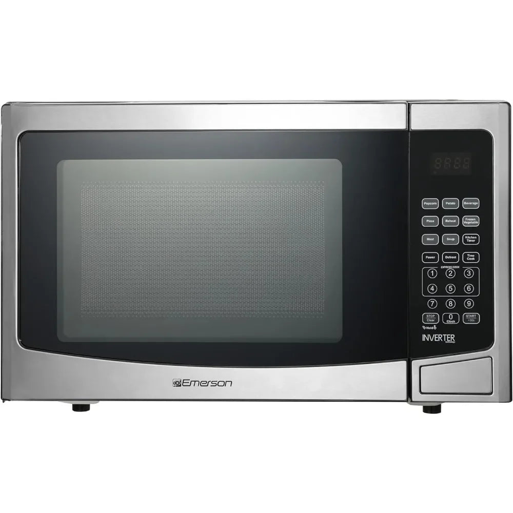 Inverter Technology Stainless Steel Countertop Microwave Oven