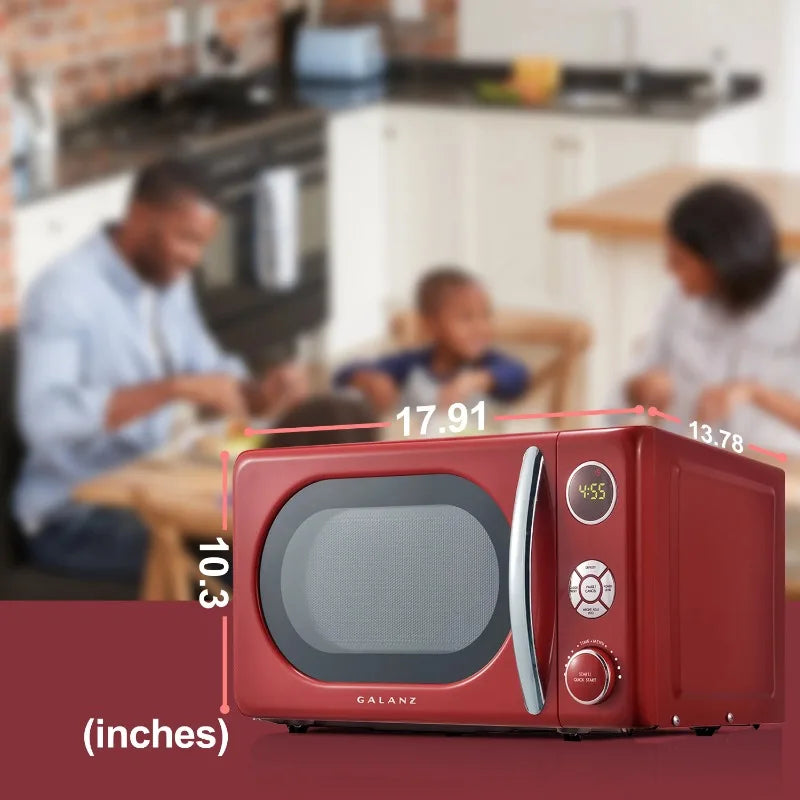 Retro Countertop Microwave Oven