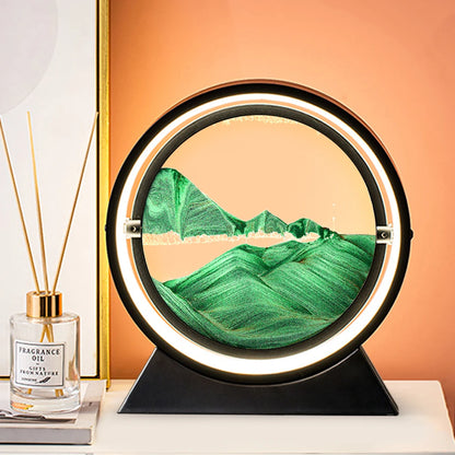 3D Hourglass Creative Quicksand Table Lamp