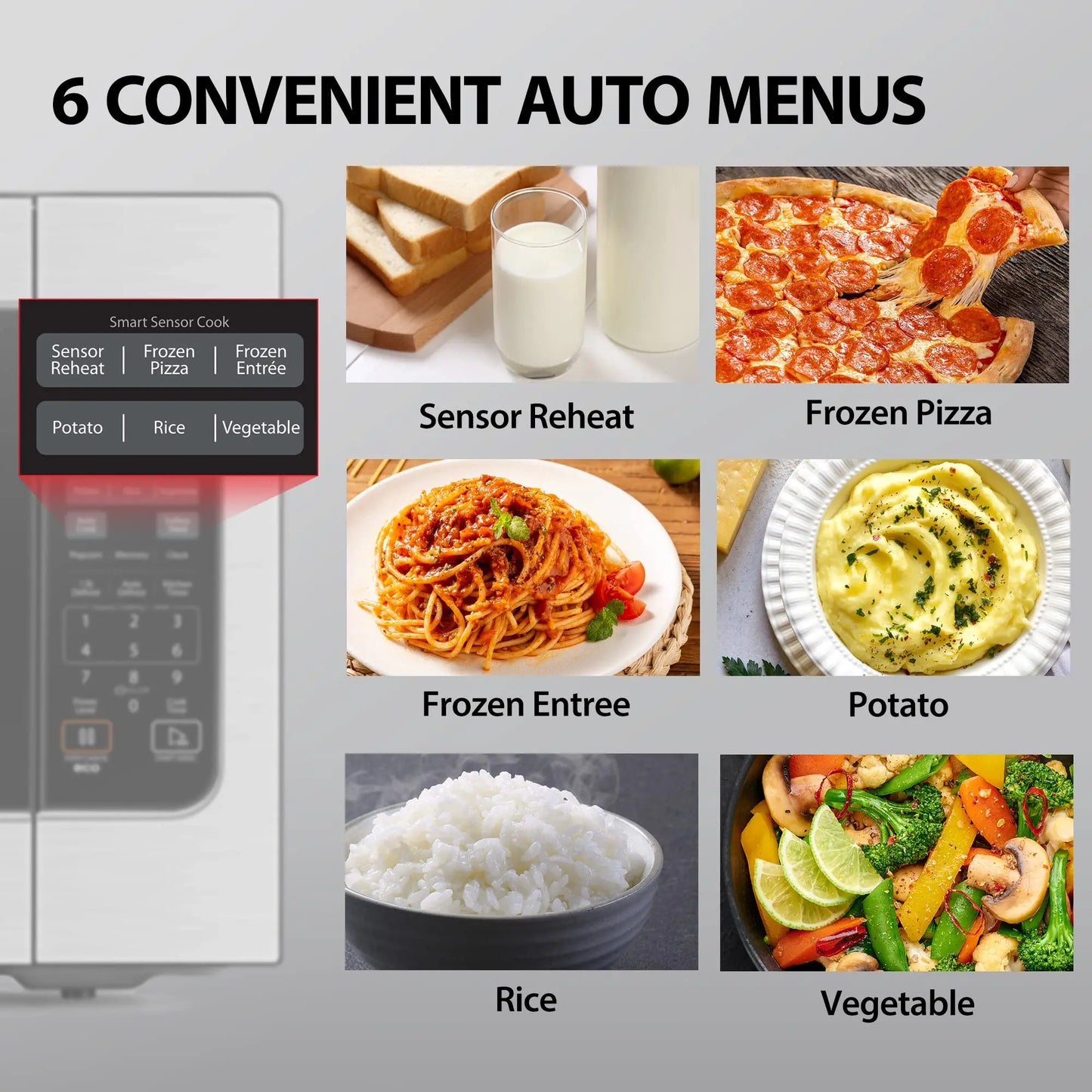 Smart Sensor Countertop Microwave Oven