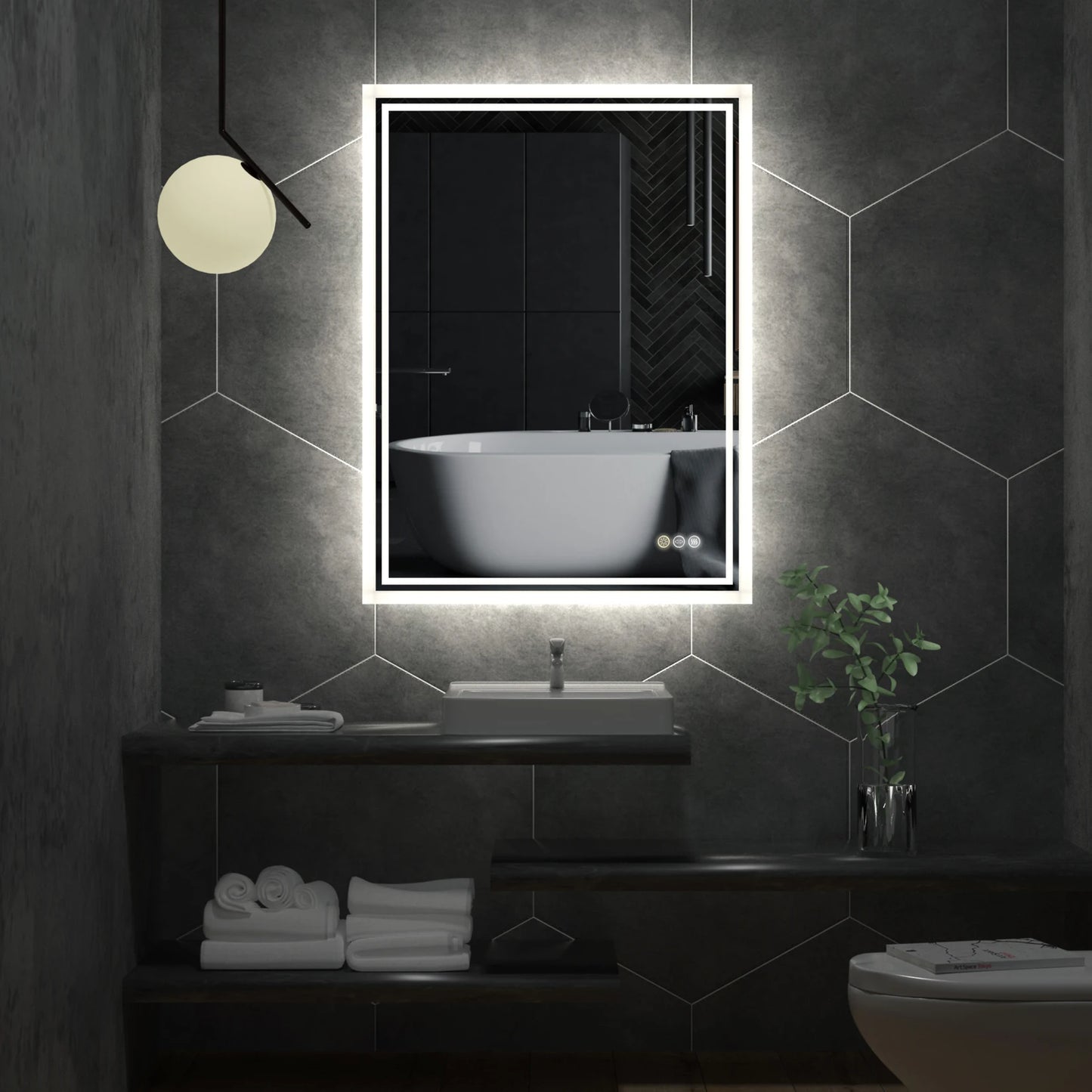 LED Backlit Mirror Bathroom Vanity