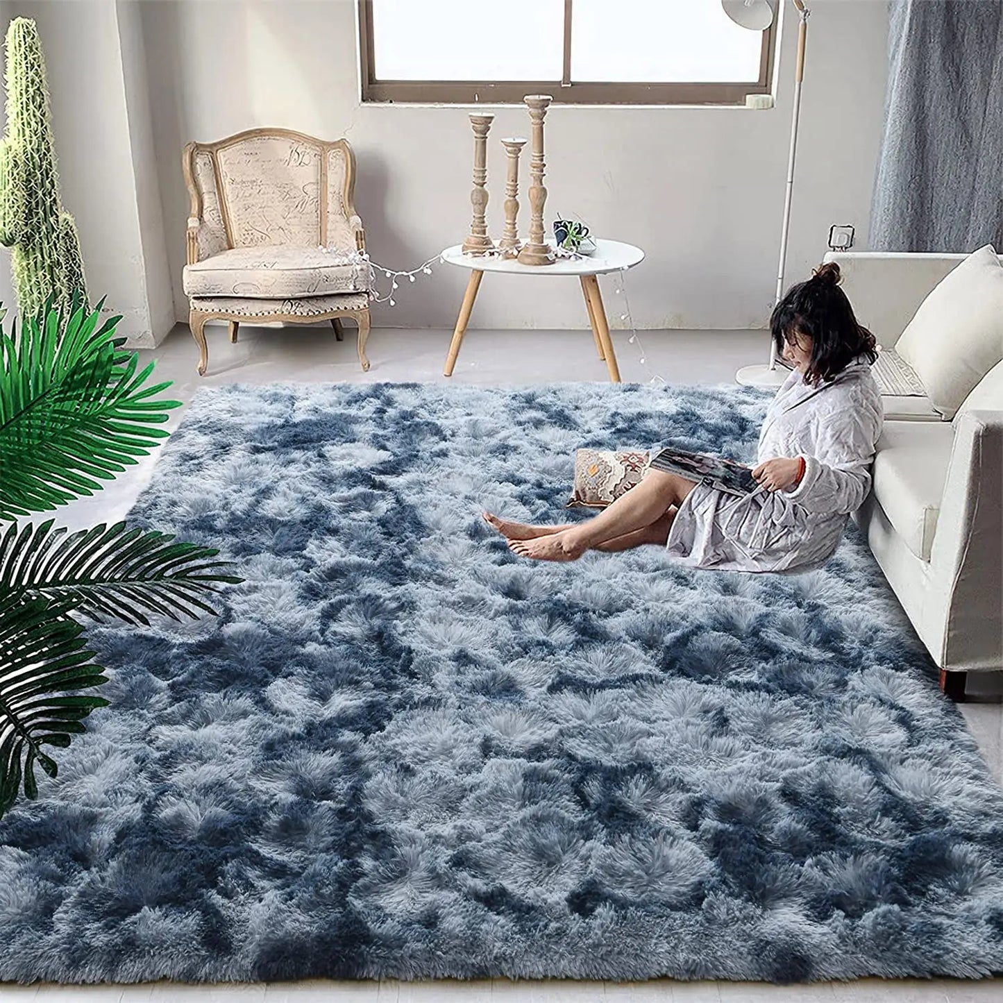 Large Area Rug Fluffy Warm Winter Carpets