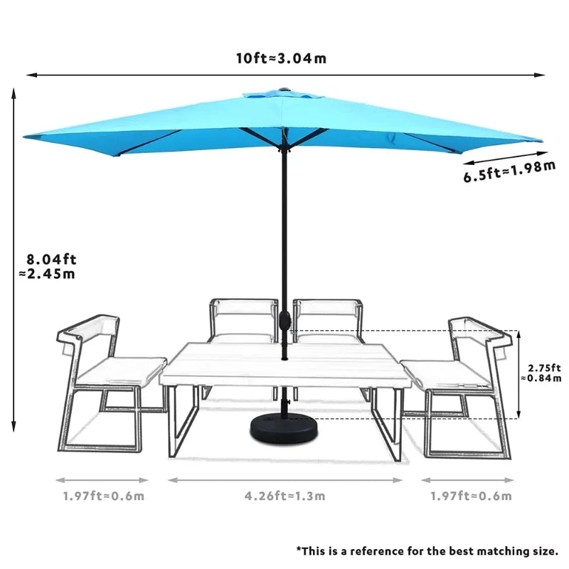 Rectangular Market Umbrella