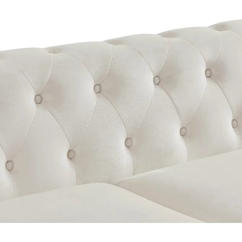 Upholstered Sofa Couch With Deep Seats