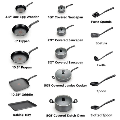 20-Piece Nonstick Cookware Set