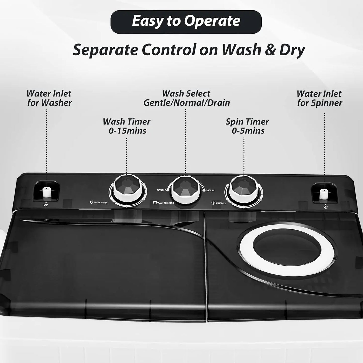 Portable Washing Machine Washer and Dryer Combo