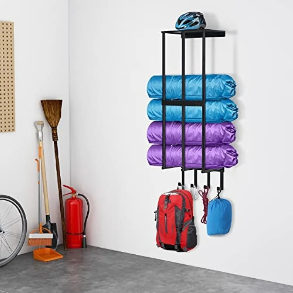 Metal Camping Chair Storage Rack Wall Holder