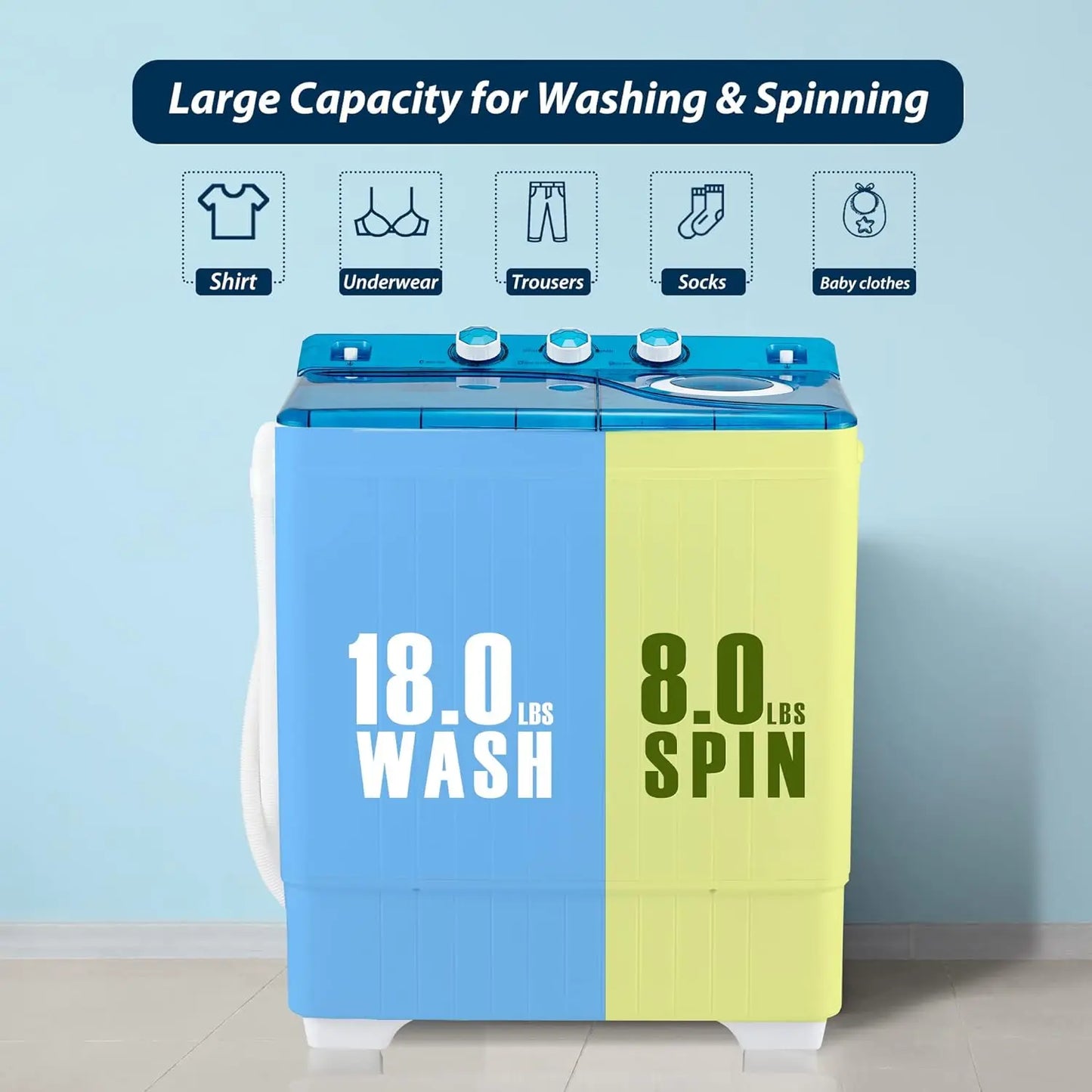 Portable Washing Machine Washer and Dryer Combo