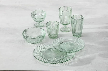 12-piece Transparent Glass Dinnerware Set