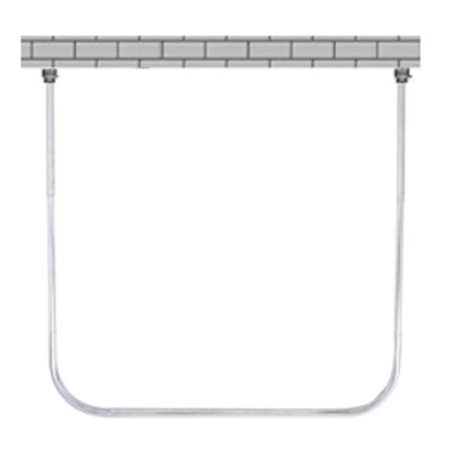 Shower Curtain Bar U Shape Adjustable Curved