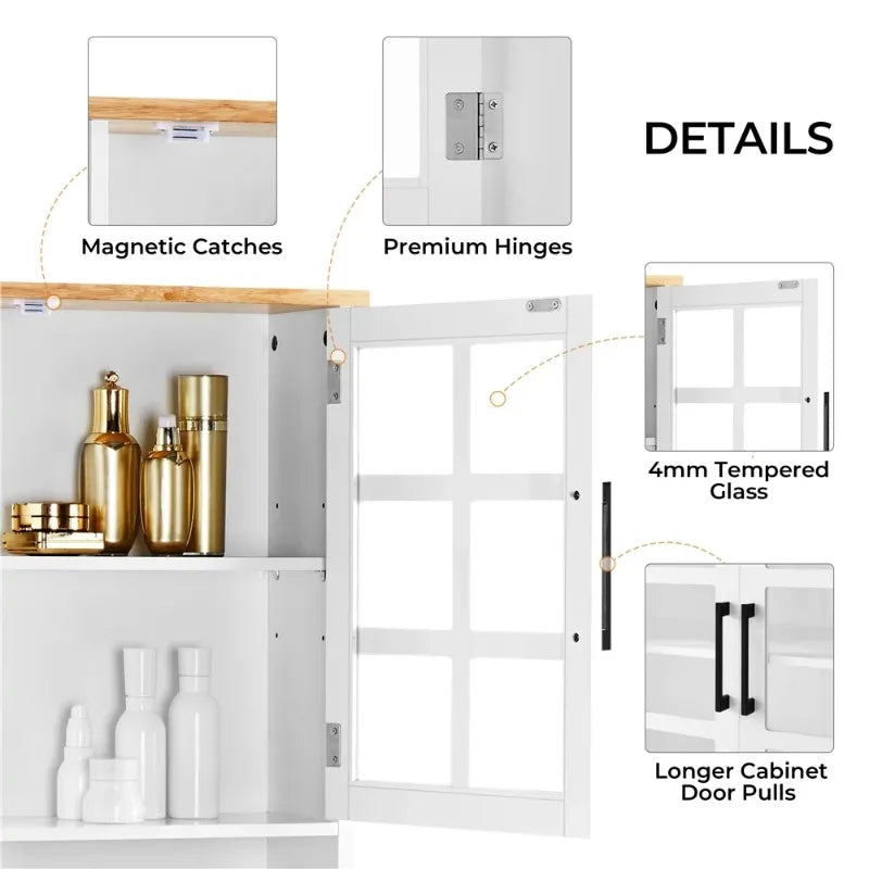 Kitchen Pantry Storage With 3 Cabinets