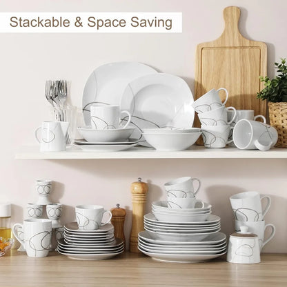 50-Piece Dinnerware Set