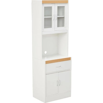 White Freestanding Utility Cupboard Kitchen Storage