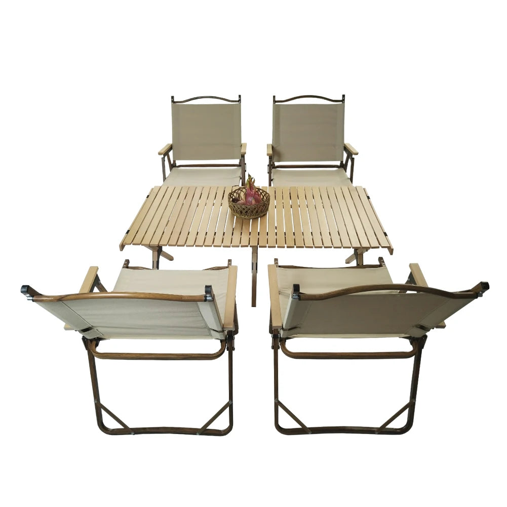 Foldable Portable Dining Table Set