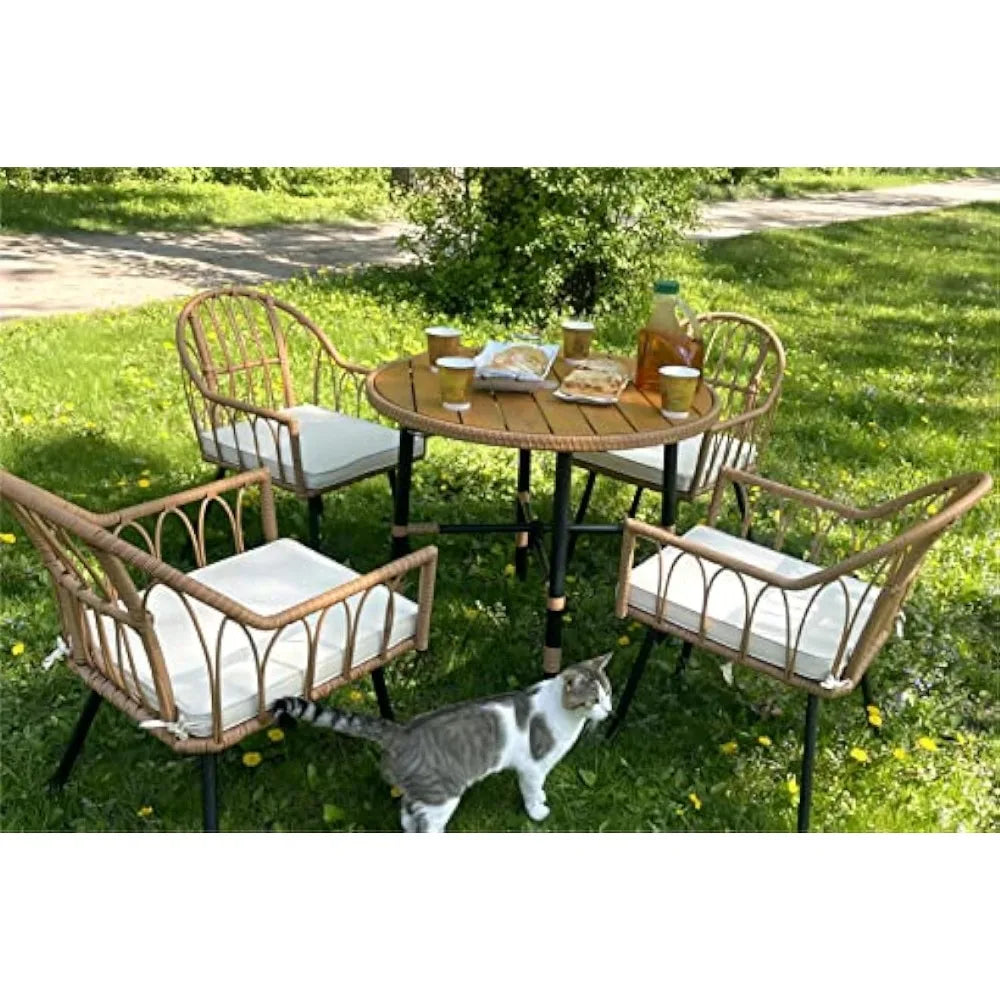 Outdoor Patio Dining Table Chair Set