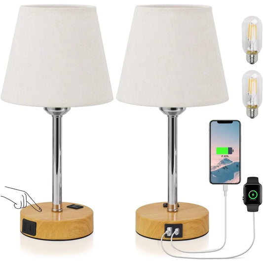 Bedside Table Lamps Set