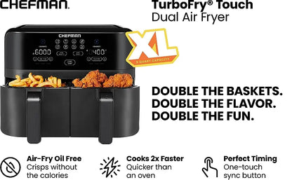 Double Basket Capacity Air Fryer
