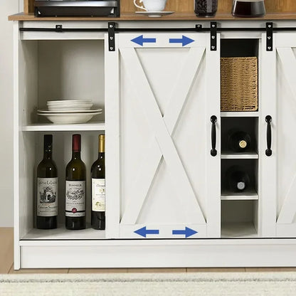 Farmhouse Coffee Bar Cabinet