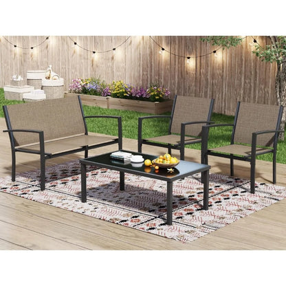 4-Piece Patio Furniture Set Table/Chair