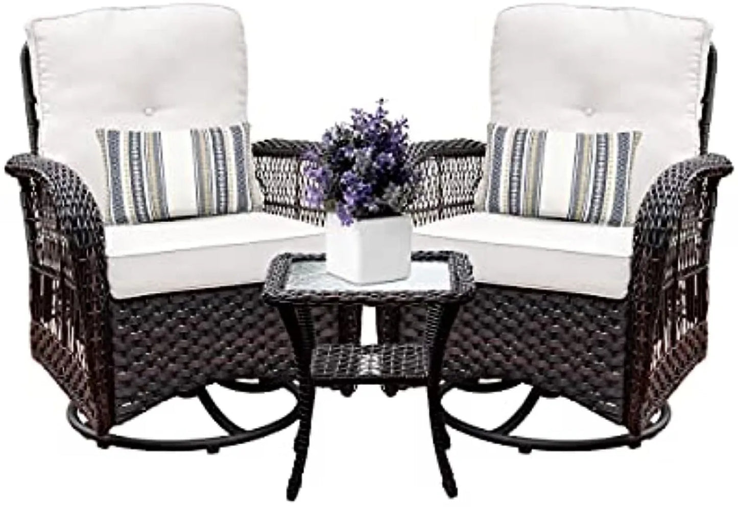 Outdoor Swivel Rocker Patio Chairs Set