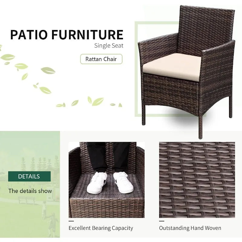 3 Pieces Patio Furniture