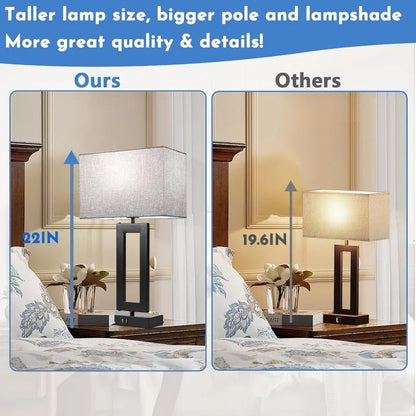 Set of 2 Touch Control Table Lamp