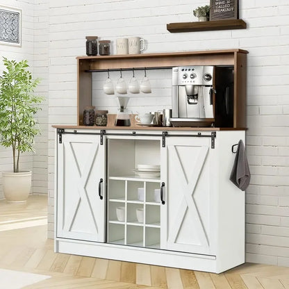 Farmhouse Coffee Bar Cabinet