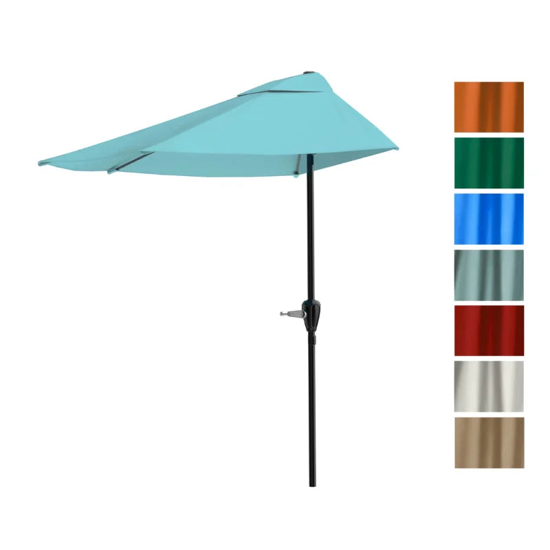 Half Round Patio Umbrella