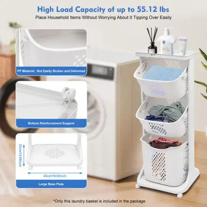 3 Tier Laundry Hamper Basket