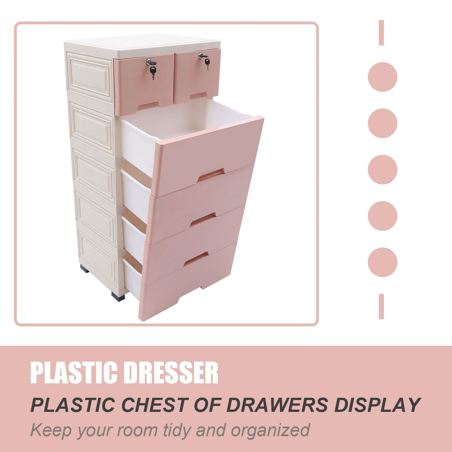 Plastic Storage Dresser