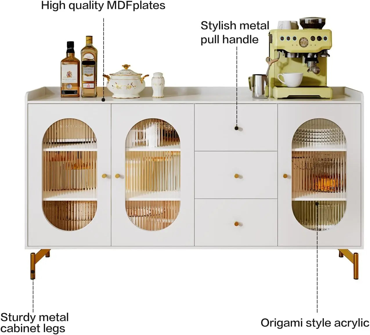 Kitchen Cabinet With Adjustable Shelves