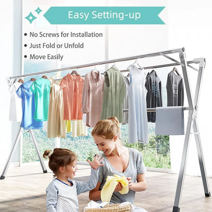 Heavy Duty Stainless Steel Laundry Drying Rack