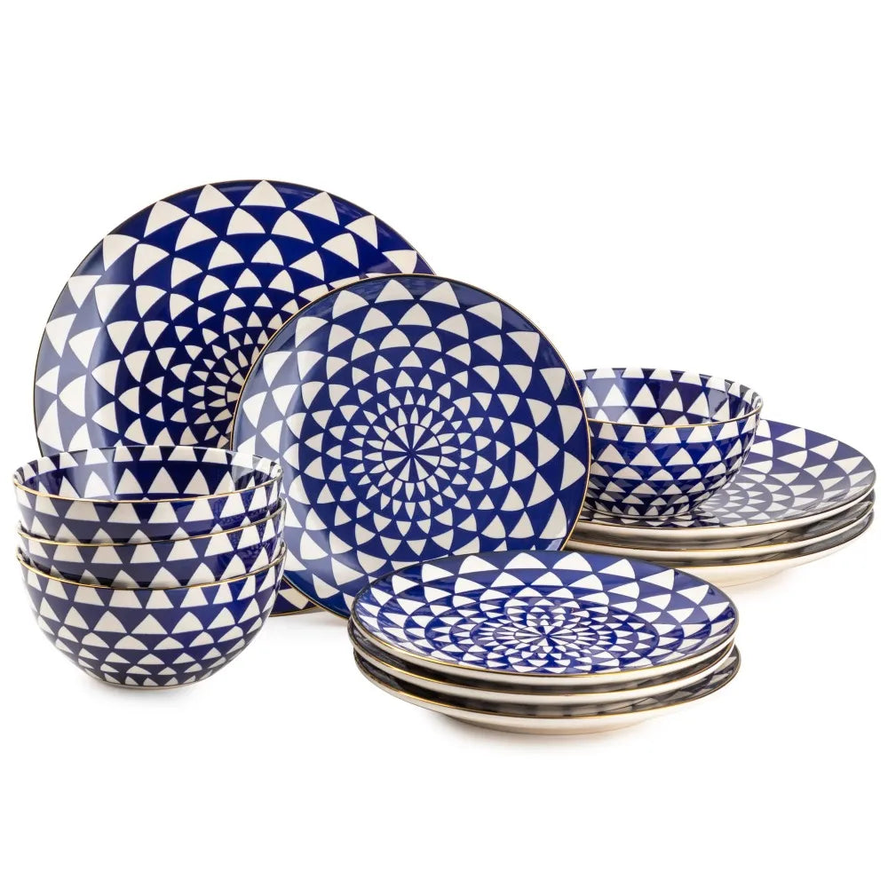 12 Piece Dinnerware Plate Set