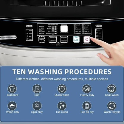 15.6lbs Full-Automatic Washing Machine