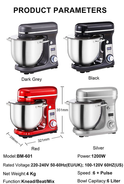 Quiet Motor Kitchen Food Stand Mixer/Blender