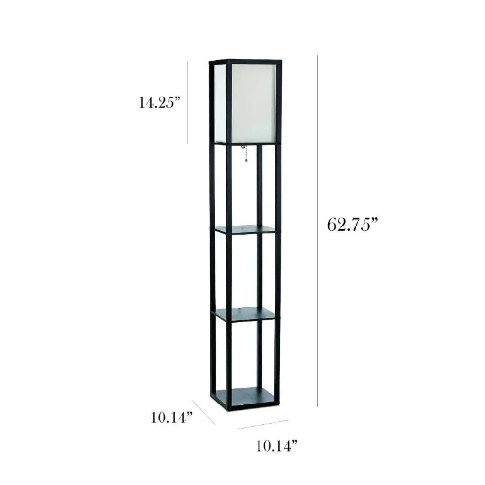 Floor Lamp Etagere Organizer Storage Shelf