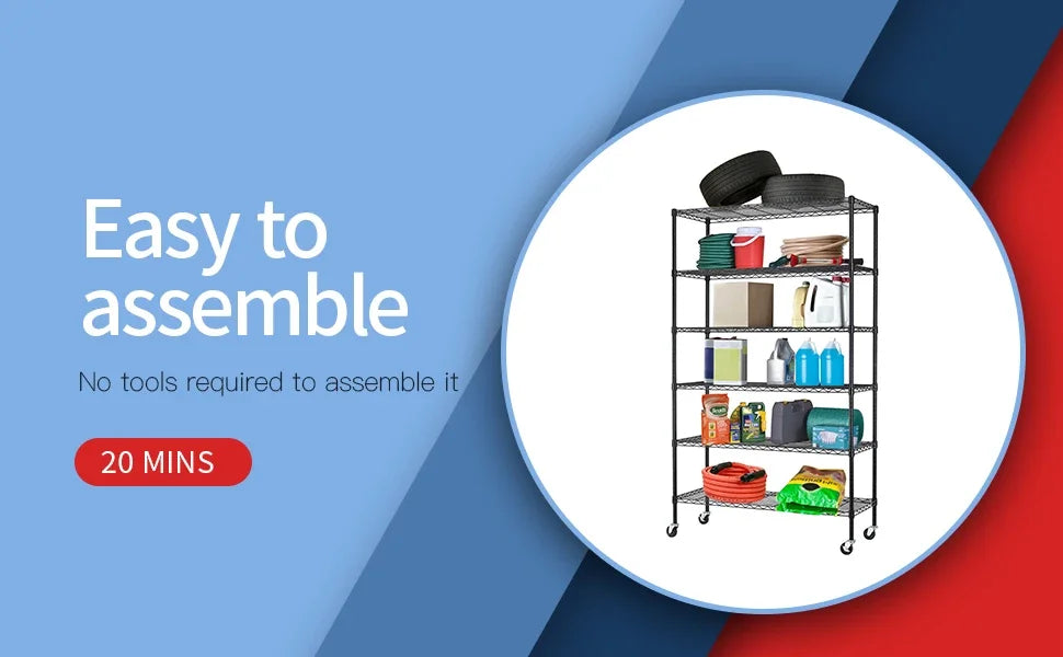 Adjustable Metal Shelf Wire Shelving Unit Storage