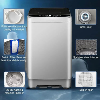 15.6lbs Full-Automatic Washing Machine