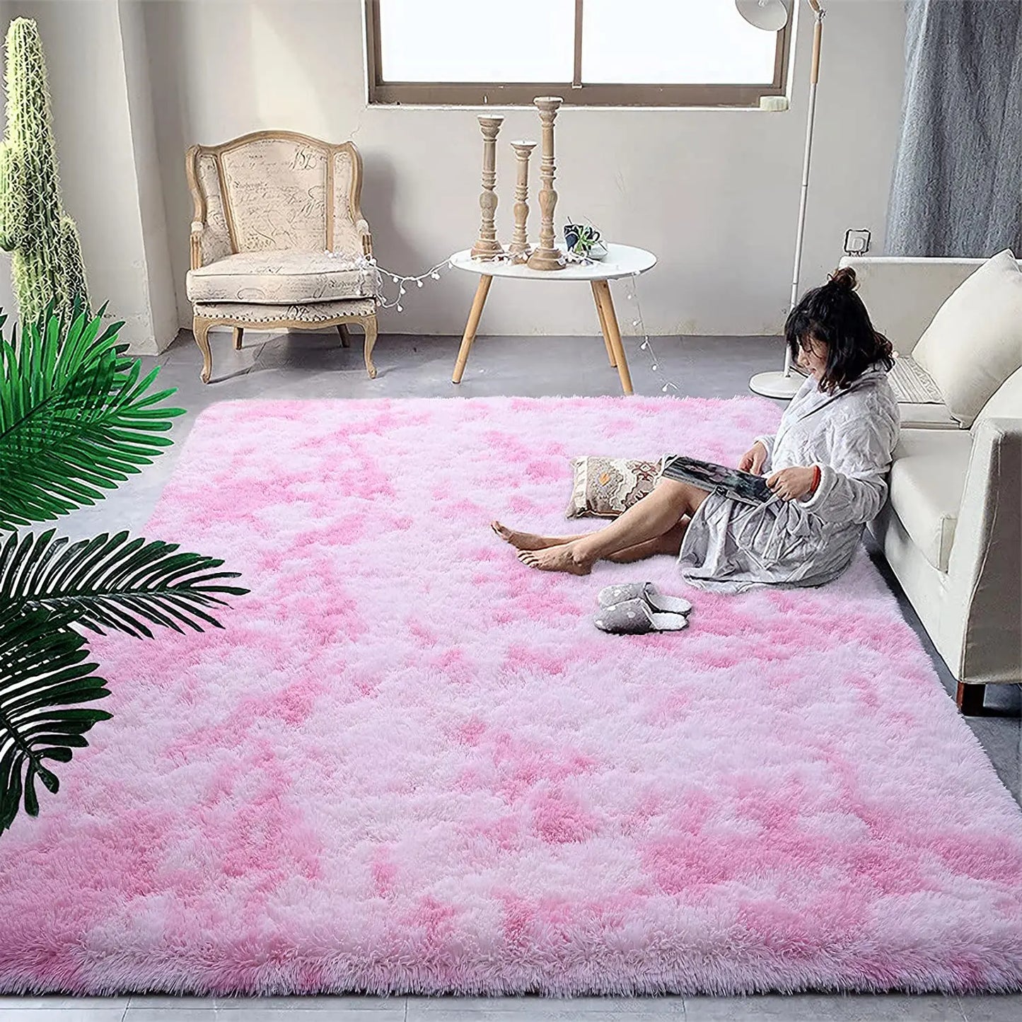 Large Area Rug Fluffy Warm Winter Carpets