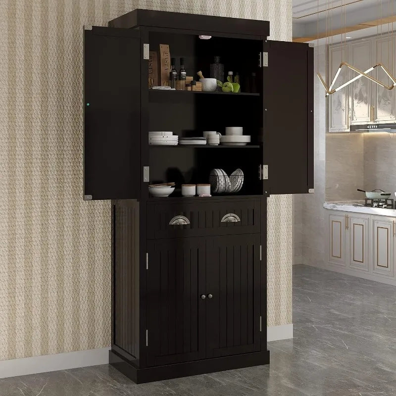 Kitchen Pantry Storage Cabinet With Doors