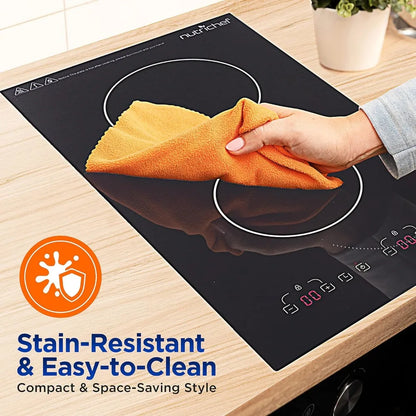 Cooker induction Two-Burner Electric Cooktop