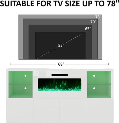 68'' Fireplace TV Stand