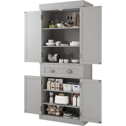 Kitchen Pantry Storage Cabinet With Doors