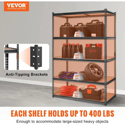 Storage Shelving Unit 5-Tier Adjustable