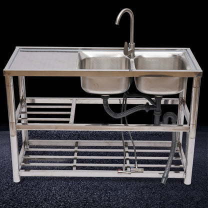 Stainless Steel Commercial Kitchen Sink Prep Table