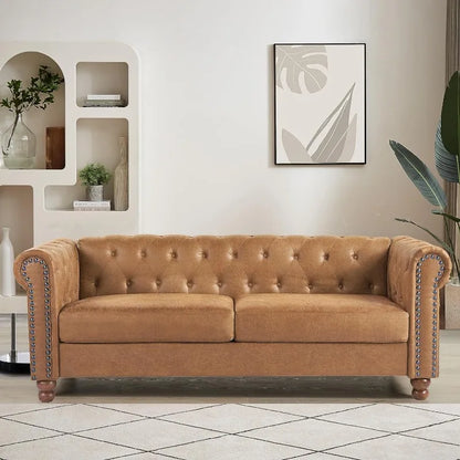 Upholstered Sofa Couch With Deep Seats