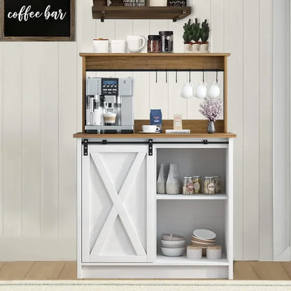 Farmhouse Coffee Bar Cabinet