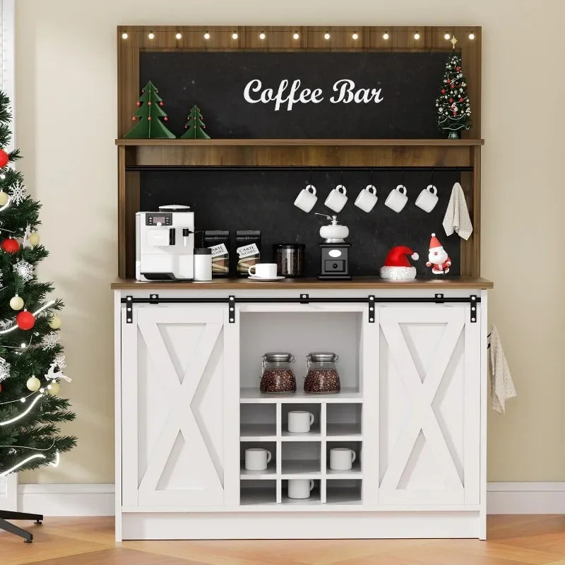 Farmhouse Coffee Bar Cabinet