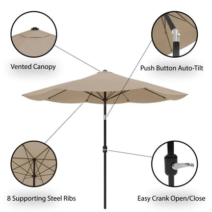 Auto Tilt Patio Umbrella