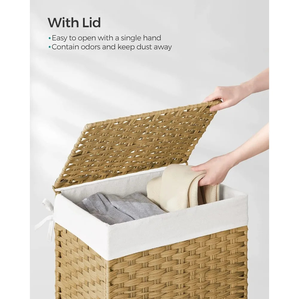 Synthetic Rattan Clothes Laundry Basket